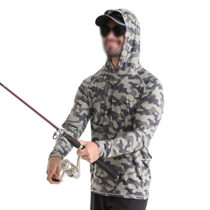 Nouvel arrivage de chemise de pêche à manches longues en polyester camouflage anti-UV 100% séchage rapide respirant UPF 50 + Performance Wear - Product Image 5