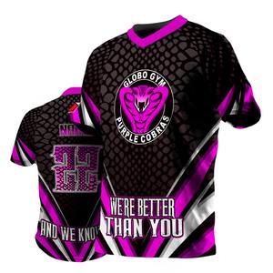 Camisetas de softbol a granel con número y nombre personalizados Uniformes de poliéster con cuello en V que absorben la humedad para equipos (OEM/ODM) - Product Image 6