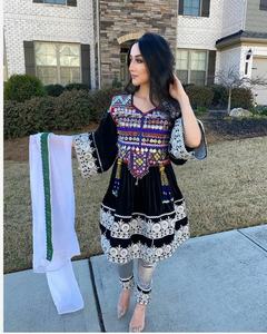 2025 robe afghane Kuchi avec robe brodée traditionnelle tribale faite à la main pour les femmes robe de Festival Afghan Kuchi Culture pachtoune - Product Image 4