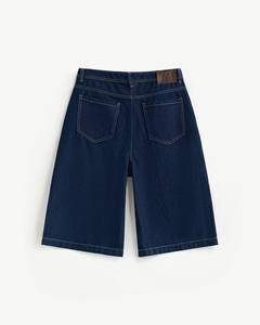 Shorts de Mezclilla para Hombre, Transpirables, de Tela No Tejida, Cintura Media, Diseño Liso, Corte Holgado, Cierre con Cordón, Ecológicos, de Secado Rápido, Casuales de Verano - Product Image 6