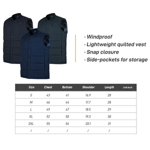 Most Stylish Men Colour Block <b>Quilted</b> Sleeveless Zipper Puffer Jacket With Stand Collar and Pockets <b>for</b> Sale - Product Image 6