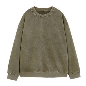 Pull pour hommes Logo personnalisé Ras du cou Sweat blanc Vintage Ras du cou 100% coton Sweat Shirt Respirant Taux de vente entier - Product Image 4