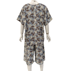 Pijama cómodo hasta la rodilla de talla grande para mujer, ropa de dormir de verano de manga corta y ropa de larga duración - Product Image 3