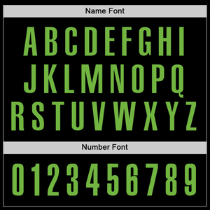 Polo personnalisé noir à sublimation avec des accents verts, personnalisé avec le nom de l'équipe et le numéro du joueur, élégant et confortable à porter - Product Image 5