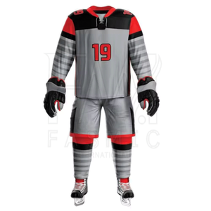 Uniforme de hockey sobre hielo de gran tamaño de buena calidad de ropa informal con conjunto de uniformes sublimados de Pekín personalizados a la venta - Product Image 2