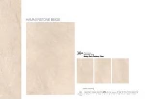 Carrelage d'extérieur en porcelaine mat R11 de 20mm d'épaisseur 60x90cm Marteau Pierre Beige Heavy Duty Non Slip Flooring Ceramika - Product Image 5