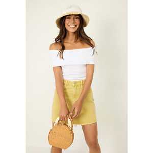 Blusa de Fiesta Otoñal con Logotipo Bordado, Cuello Descubierto con Volantes, Estilo Casual, Satén, Seda, Chifón, Encaje Tejido, Talla XL, Holgada - Product Image 1