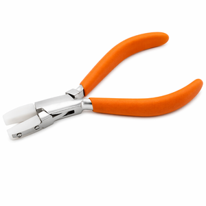 Professional Nylon Jaw Pliers Flat Nose Jewelry Tool Scratch Free <b>Wire</b> Work <b>Craft</b> Pliers Durable Steel Body - Product Image 1