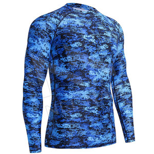 Vente en gros de haute qualité Jiu Jitsu Rash Guard personnalisé à manches longues MMA Compression Rash Guard pour hommes - Product Image 2