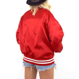 Veste universitaire pour homme de haute qualité avec logo personnalisé, finition tissée, coupe ajustée, col montant, respirante, pour l'hiver, vente en gros - Product Image 4