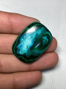 100% Azurite naturelle Excellent Cabochon en forme de rectangle poli Multi Fire Azurite Pierres précieuses en vrac pour la fabrication de bijoux OEM en vrac - Product Image 4