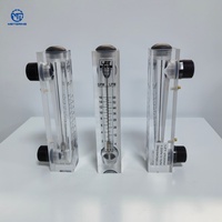 Débitmètre rotamètre en plastique ABS fileté à montage sur panneau, pour les industries agroalimentaires et aquacoles, personnalisable OEM, pour fluides/eau/liquides/gaz