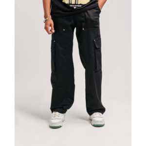 Tela de Lona Negra con Patrón Recto Cargo VII - Product Image 4