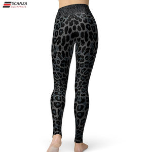Leggings de yoga mi-longs pour femmes, effet froncé aux fesses, séchage rapide, compression, pour fitness et gym, style cycliste, avec logo personnalisé, gris, doux, séchage rapide, effet froncé yoga - Product Image 3