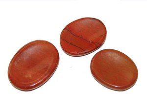 Feng Shui & Fairy Style Pulido Crystal Thumb Red Jasper Piedra preciosa curativa semipreciosa para Palm Worry Crystal Worry Stone - Product Image 5