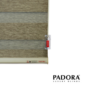 Venta al por mayor de persianas cebra de 100%, persianas arcoíris de poliéster de primera calidad, persianas enrollables de ventana para decoración del hogar - Product Image 4