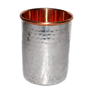 Accessoires classiques de Drinkware de cuivre de conception avec l'acier a martelé fini - Product Image 1