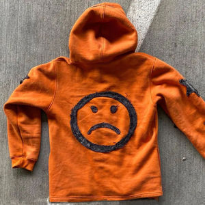 Sweat-shirt long à capuche zippé en molleton bouclette, coupe ample, avec broderie personnalisée du logo du fabricant, écologique et épais - Product Image 2