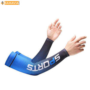 SAMAVIA Custom Logo Manchon De Bras Arm Sleeve Compression Fit con protección UV Outdoor Sportswear OEM Factory - Product Image 1