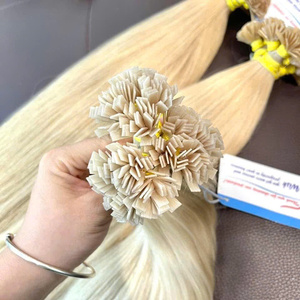 Vente en gros prix d'usine cheveux lisses à pointe plate couleurs chaudes 100% extensions de cheveux vietnamiens de haute qualité - Product Image 1