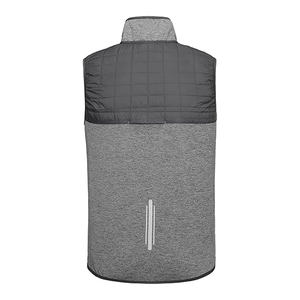 เสื้อกั๊กแจ็กเก็ตขนเป็ดลำลองสำหรับผู้ชายเสื้อบุผ้าสองชั้นมีซิประบายอากาศได้ดีสำหรับใส่ในฤดูหนาวซักด้วยสีพื้น - Product Image 4