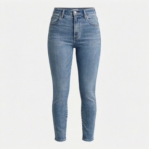 Casual Wear <b>Women</b> Skinny <b>Jeans</b> Best Selling Eco Friendly Breathable Washed Denim Pants Premium Trendy Fashion Ladies Trousers - Product Image 1