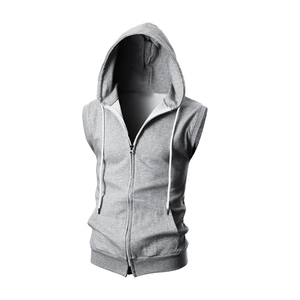 Vente en gros de sweats à capuche sans manches pour hommes gym personnalisé sweat à capuche musclé pour entraînement vêtements de gym - Product Image 1