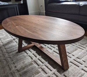 Mesa de Centro de Madera Natural de Alta Calidad, Moderna y de Lujo, Personalizable, con Superficie de Madera para Sala de Estar - Product Image 4