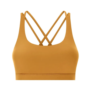 Vente en gros de soutien-gorge de sport à bretelles croisées dans le dos pour femmes yoga à impact moyen 2023 - Product Image 3