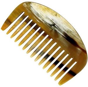 Línea natural personalizada peine de cuerno hecho a mano con dientes finos y anchos peine de cuerno de búfalo hecho a mano para peinar el cabello - Product Image 4