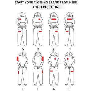 Hommes Boxy Crop surdimensionné goutte épaule à capuche survêtement kaki jambe large pantalons de survêtement survêtement Scubas tissu Streetwear ensembles - Product Image 4