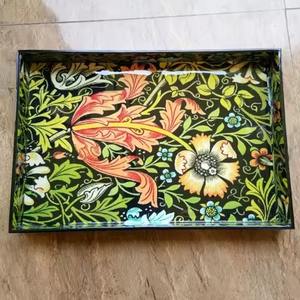 Plateau de service en bois pour la maison avec finition imprimée en émail - Product Image 6