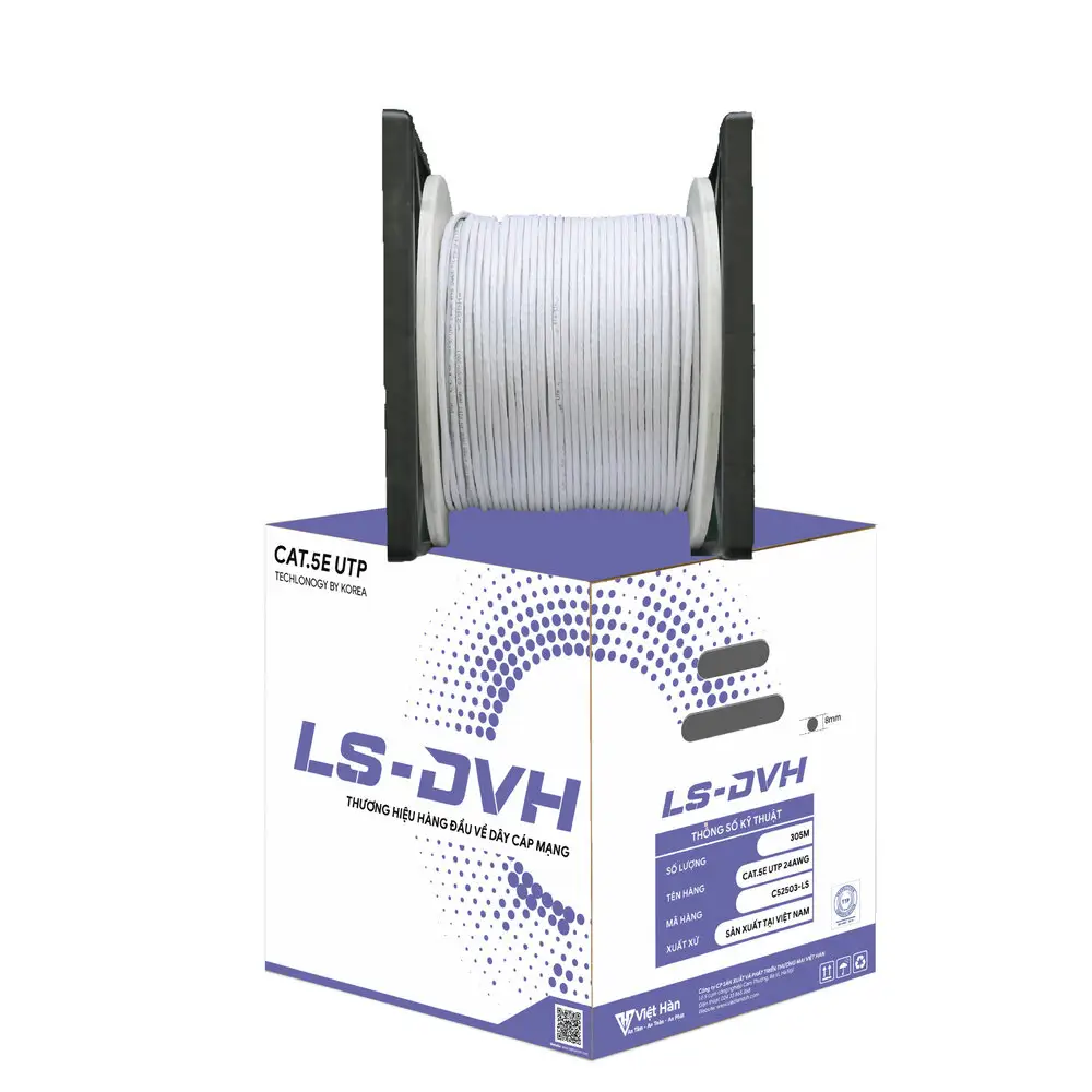 Viethan Groothandel Hoogwaardige Producten Cat5 Cat5e Utp Multifunctionele Kabel Plenum 24awg Netwerk 8 Cores 4 Paar Koper Vietnam