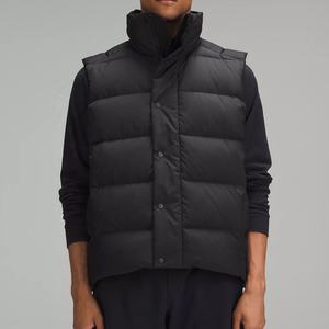 Ropa de calle informal personalizada para hombre, chaqueta con capucha acolchada con calefacción Softshell, ropa exterior sin mangas de nailon transpirable para trabajo de invierno y otoño - Product Image 1