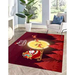 Alfombra Estampada: Alfombras de Feliz Navidad, Alfombras Navideñas, Alfombras de Regalo de Navidad, Alfombra de Terciopelo - Product Image 3