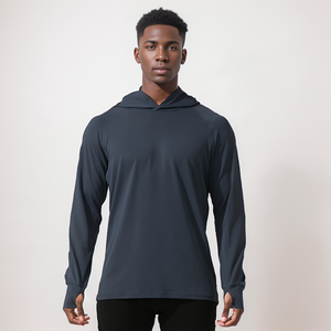 เสื้อฮู้ดดี้ผู้ชายสำหรับฤดูหนาว ผ้าฝ้าย 100% พิมพ์ลายดิจิทัล กันลม มีกระเป๋า พร้อมโลโก้สั่งทำ คุณภาพสูง - Product Image 2