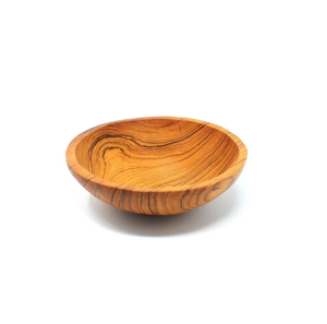 Cuenco de madera rústico hecho a mano para ensaladas, frutas, pan, centro de mesa, cocina, comedor, natural, decorativo, para servir en la mesa - Product Image 4