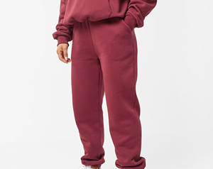 Ensemble de survêtement pour femme en deux pièces, de haute qualité, confortable, décontracté, d'hiver, couleur bordeaux, respirant, personnalisable, logo personnalisé - Product Image 6