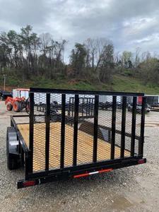 Nouvelle remorque utilitaire 7x16 7K GVWR Remorque agricole robuste avec cadre en acier Rampe de chargement Porte Essieu tandem Pour travaux agricoles Transport - Product Image 5