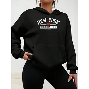 Sudadera Kinitwear para mujer Otoño/Invierno hecha en China sudadera estándar de ocio de un color - Product Image 1
