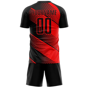 Nouvel arrivage d'uniformes d'entraînement de football pour jeunes ensemble de maillots et shorts de football respirants sublimés personnalisés - Product Image 3