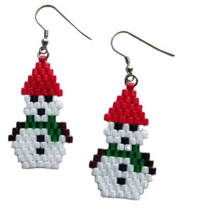 ต่างหูลูกปัดสำหรับผู้หญิงต่างหูแฟชั่นงานปักทำมือ - Product Image 1