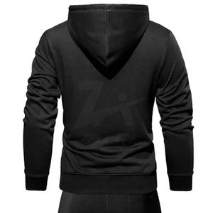 Wholesale Solid Color <b>Men's</b> Hoodie & <b>Shorts</b> Set 100% Cotton Sports Wear Breathable for Winter - Product Image 6