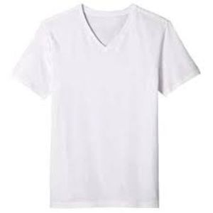 T-shirt col en V en coton imprimé personnalisé de haute qualité pour hommes vêtements décontractés en coton biologique respirant options de taille disponibles - Product Image 2