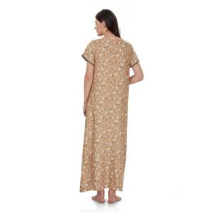 Camisón Largo Evolve para Mujer, Súper Suave, 100% Rayón, Estampado, Ropa de Dormir para Damas, Tejido ODM - Product Image 1