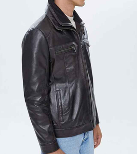 Nouvelle collection décontractée pour l'hiver 2025 – Blouson moto homme en cuir d'agneau véritable, imperméable, avec col en fourrure, couleur personnalisable, haute qualité - Product Image 5