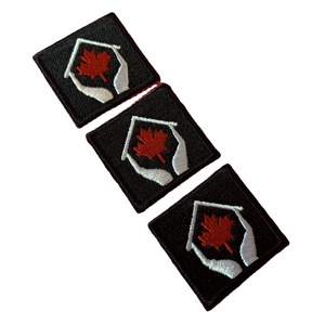 Circle Logo Heat Press Fabric Felt Embroidery Label Custom <b>Iron</b> <b>on</b> Clothing Heat Transfer Embroidery Patch4 - Product Image 4