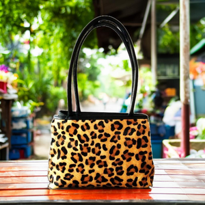 Élégant imprimé léopard tendance en cuir véritable pour femmes Hobos sac à bandoulière décontracté soirée utilisation doublure en coton fermeture zippée deux - Product Image 6