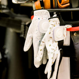 Achetez des gants de golf en cuir de mouton entièrement personnalisés, nouveau design, pour hommes, main gauche, doigts entiers, sangle de poignet réglable, marque personnalisée - Product Image 2