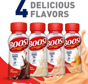 Bebidas Nutricionales Listas para Beber BOOST Original, Sabor Melocotón y Crema, 8 Fl Oz (Paquete de 24) - Product Image 2